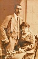 cca 1870-1900 21 db klf méretű esküvői fotó vegyes állapotban