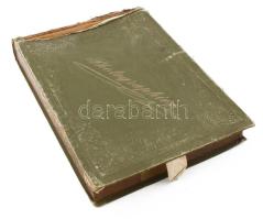 cca 1880 Festmények fotó gyűjtemény 28 db nagy méretű fotóval. Kissé megviselt keménytáblás vászonbo...