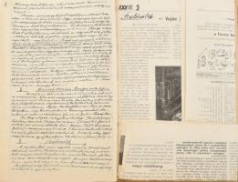 cca 1930-1947 Egy iskolai tanár saját összeállítású jegyzetei mindenféle tudománykörben 14 kötet. Be...