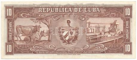 Kuba 1960. 10P a hátoldalra átüt az előoldal nyomata T:F szép papír
Cuba 1960. 10 Pesos the print o...
