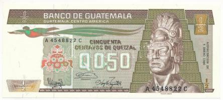 Guatemala 1986. 1/2Q T:UNC  Guatemala 1986. 1/2 Quetzal C:UNC Krause P#65