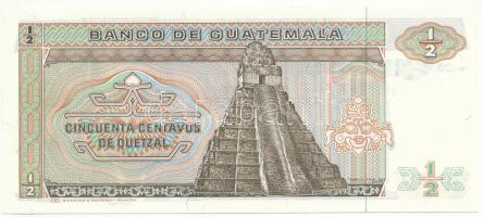 Guatemala 1986. 1/2Q T:UNC 
Guatemala 1986. 1/2 Quetzal C:UNC
Krause P#65