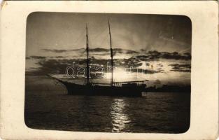 Sezana, Sesana; K.u.K. Kriegsmarine Wachschiff / Osztrák-magyar haditengerészeti őrhajó / WWI Austro-Hungarianh Navy guard ship. photo (EM)