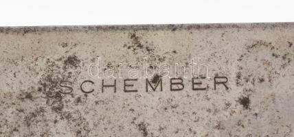 PH. J. Maul fém öröknaptár, magyar nyelvű, cserélhető pótolt hónap csíkokkal, "Schember" f...