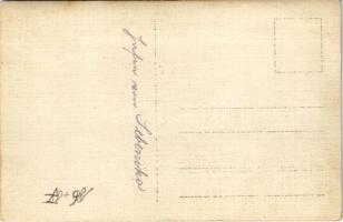 Sibenik, Sebenico; Osztrák-magyar haditengerészeti flotta és egy hidroplán a kikötőben / K.u.K. Krie...