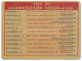 1956. "Boldog Új Évet kíván az Országos Takarékpénztár / 1956. évi Államkölcsön sorsolások"...