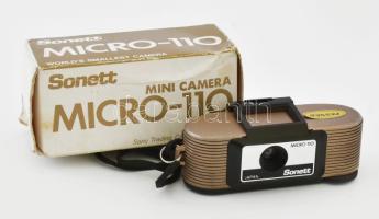 Sconett Micro-110 japán minikamera, dobozában, h: 9 cm