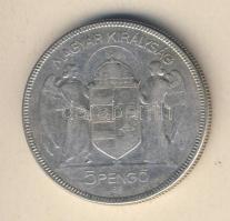 1930. 5P Ag "Horthy jobbra" T:3