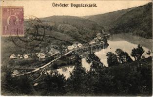 1924 Dognácska, Dognatschka, Dognecea; látkép / general view. TCV card (EK)