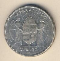 1930. 5P Ag "Horthy jobbra" T:3
