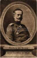 Excellenz von Bissing, General Gouverneur von Belgien. Wohlfahrts-Karte des Reichsverband zur Unterstützung deutscher Veteranen E.V. und Kriegsteilnehmer des Heeres und der Marine