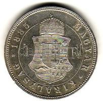 1885K.B. 1Ft ezüst T:2/3+