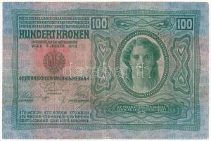 1912. 100K piros "MAGYARORSZÁG" felülbélyegzéssel T:F
Adamo K28