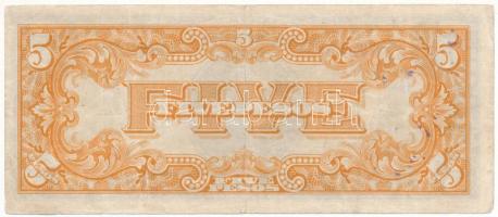Fülöp-szigetek / Japán megszállás DN (1942.) 5P kék felülbélyegzéssel T:F
Philippines / Japanese Oc...