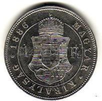 1886K.B. 1Ft ezüst T:2+/3+