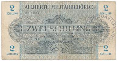 Ausztria / Szövetséges megszállás 1944. 2Sch fekete felülbélyegzéssel T:F Austria / Allied Occupation 1944. 2 Schilling with black overprint C:F Krause P#104