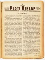 1931 Pesti Hírlap Vasárnapja 53. évfolyama. 1-27. számok. Gazdag képanyaggal illusztrált. Félvászon-kötésben, hiányzó gerinccel, néhány kijáró és sérült lappal, néhány kevés lap hiányzik.