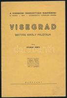 Schulek János: Visegrád. Mátyás király palotája. A Visegrádi Várbizottság kiadványai II. füzet. Bp., 1941, (Kir. M. Egyetemi Ny.), 15+(1) p. Fekete-fehér képekkel illusztrált. Kiadói tűzött papírkötés.