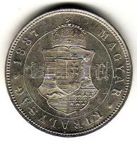 1887K.B. 1Ft ezüst T:2+