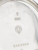 Omega ezüst (Ag) zsebóra jelzett tokkal és szerkezettel, hibátlan számlappal. Működik, d: 45 mm
