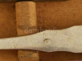 Berndorf Art Krupp alpakka evőeszköz készlet, sérült dobozában, 1 kés és villa hiánnyal, jelzéssel