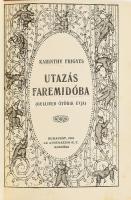 Karinthy Frigyes: Utazás Faremidóba. (Gulliver ötödik útja.) Bp., 1916, Athenaeum, 126 p. Első kiadás. A címlap, a belső címlap és a fejezetkezdő lapok rajza (Vendrey) Vendrei László munkája. Átkötött félvászon kötés, jó állapotban.