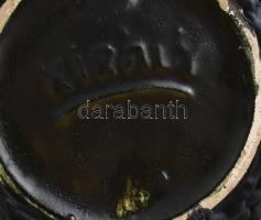 Király Károly: Retro váza, hibátlan, jelzett, m: 27 cm