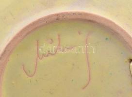 Mihály Béla: Retro falitál. Jelzéssel, hibátlan, d: 25,5 cm