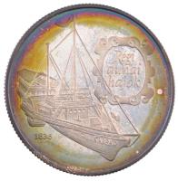 1993. 500Ft Ag "Régi dunai hajók - Árpád" dísztokban T:AU (PP) patina, ujjlenyomat
Adamo ...