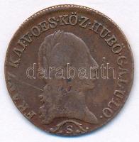 1812S 1/2kr Cu "I. Ferenc" Szomolnok T:VF patina, karc