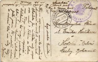 1915 K.u.K. Kriegsmarine / Osztrák-magyar haditengerészet Tegetthoff-osztályú csatahajó fedélzeti vé...