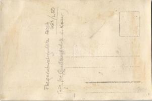 Osztrák-magyar haditengerészet lőgyakorlata 66 mm-es légvédelmi fegyverrel, matrózok / K.u.K. Kriegs...