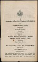 1867 A Pozsonymegyei "Honvédegylet" alapszabályai. Pozsony, 1867, Sieber (FR Mayer) örökös...