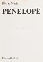 Pátzay Mária: Penelopé. A művész, Pátzay Mária (1944-2017) által ALÁÍRT! Eisenstadt, é.n., Edition R...