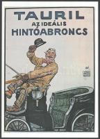 1979 Manfred Weiss Csepel és Tauril hintóabroncs reprint plakátja, 2 db, kiadja a Globus Nyomda, 34x...