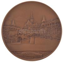 Berán Lajos (1883-1943) 1931."Budapesti emlék" kétoldalas bronz emlékérem modern utánveret...