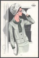 cca 1950 3 db Wemo Modes Internationales vintage divatkép, ofszet nyomat, papír, 32x21,5 cm