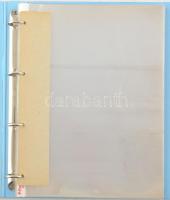 29db kettes és hármas osztású berakólap négygyűrűs iratrendezőben, használt jó állapotban