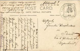 1914 Osztrák-magyar matrózok torpedó beemelés közben egy csatahajóra / K.u.K. Kriegsmarine / WWI Aus...