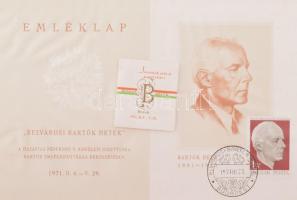 Nagy Zoltán (1916-1987): Bartók Béla. Rézkarc, papír, jelzett, számozott a hátoldalán (009), 26×19 c...