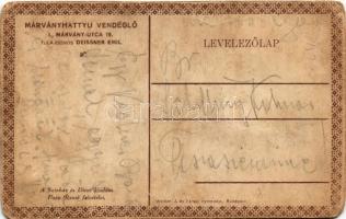 Budapest XII. Márvány Hattyú vendéglő és étterem, Deissner Emil tulajdonos. Márvány utca 19. - A Szí...