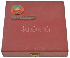 Hetés György (1921-1998) 1989. "Krúdy Gyula 1878-1933" bronz emlékérem tokban (~90mm) T:AU