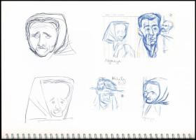 Fajó János: Vázlatkönyv 1950-1965. Tárgytól a formáig. (Bp., 2007), Pesti Műhely. Fajó János grafiká...