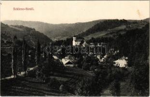 Szklenófürdő, Sklené Teplice; (ragasztónyom / glue marks)