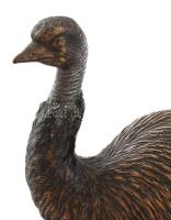 Franz Xaver Bergmann (1861-1936): Emu. Hidegen festett bronz, 1900 körül, jelzett, m: 15,5 cm / Wien...