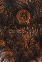 Franz Xaver Bergmann (1861-1936): Emu. Hidegen festett bronz, 1900 körül, jelzett, m: 15,5 cm / Wien...