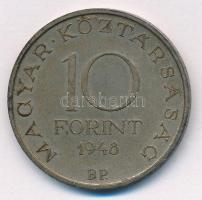 1948. 10Ft Ag "Széchenyi" T:AU,XF patina Adamo EM2