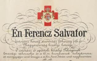 1915 A "Vörös Kereszt II. osztályú Díszjelvénye hadiékítménnyel" kitüntetés, Budapest, 191...