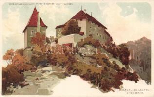 Bern Chateau de Laupen Litho