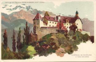 Grizons Chateau de Rhesuns Litho (EK)
